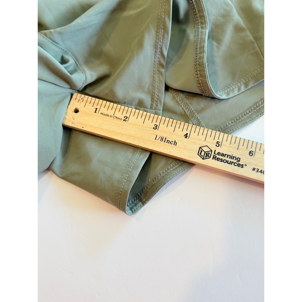 Nike Dri-FIT Loose Fit Running Shorts Olive Green Womens New - Picture 3 of 7